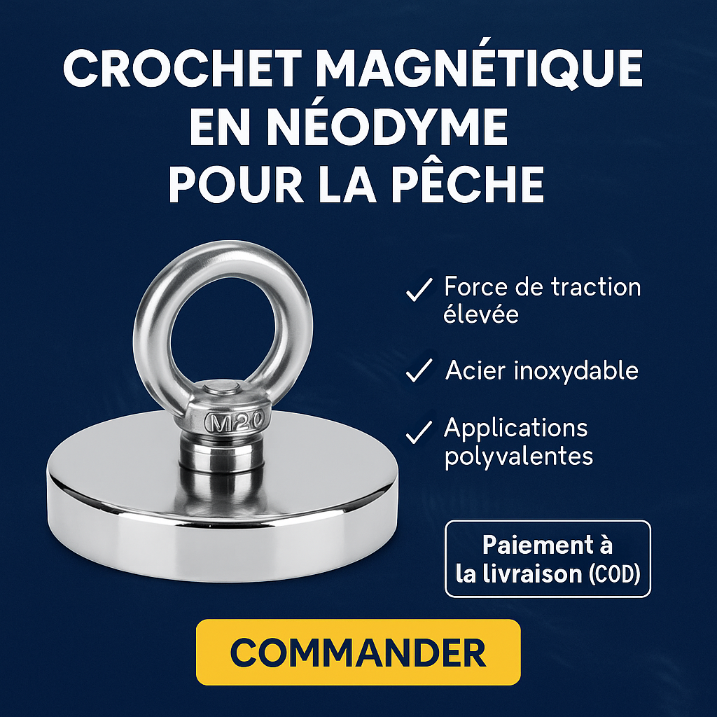 Sokoneo™ Crochet Magnétique en Néodyme pour la Pêche_ML