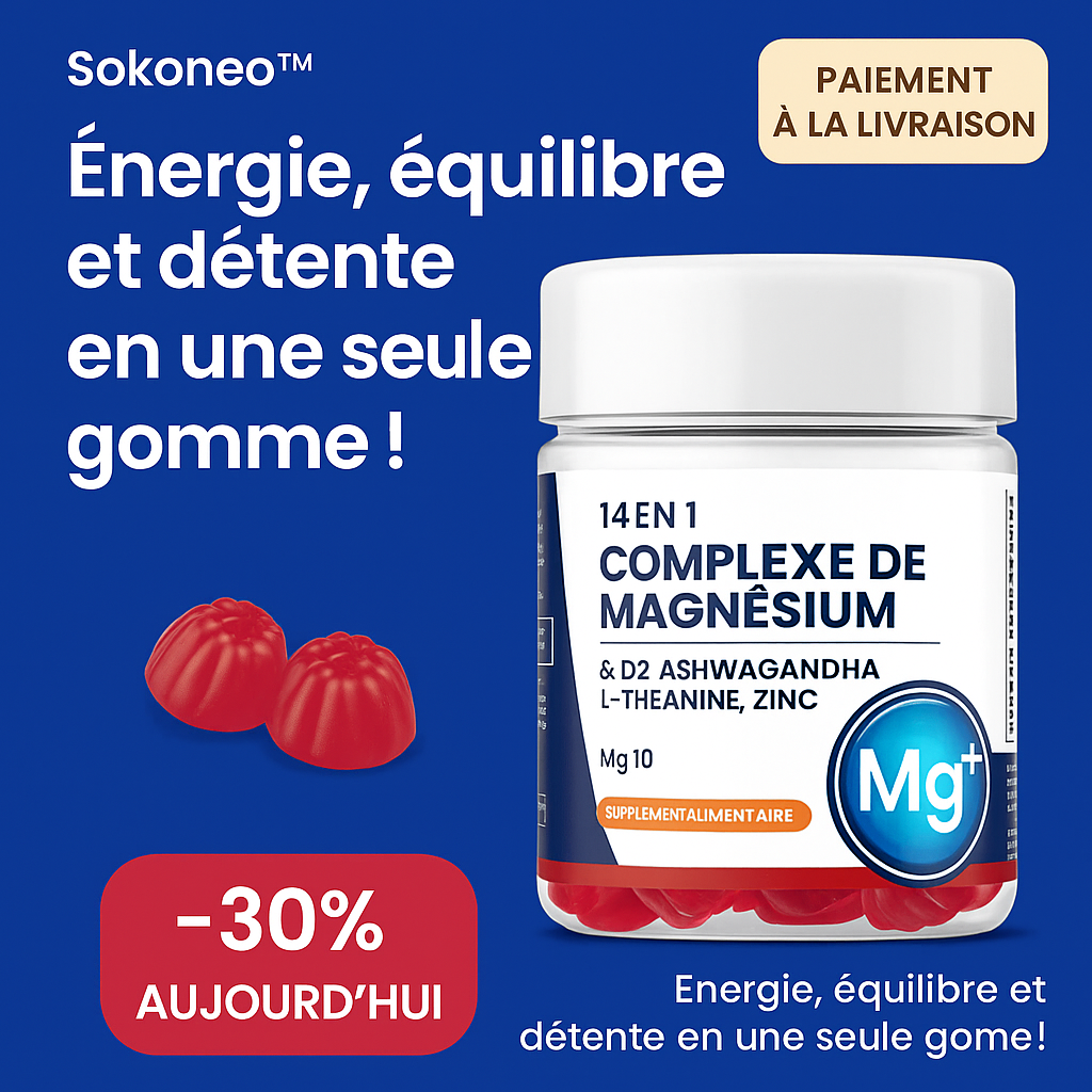 Sokoneo™ Gummies au Complexe de Magnésium 14 en 1_ML